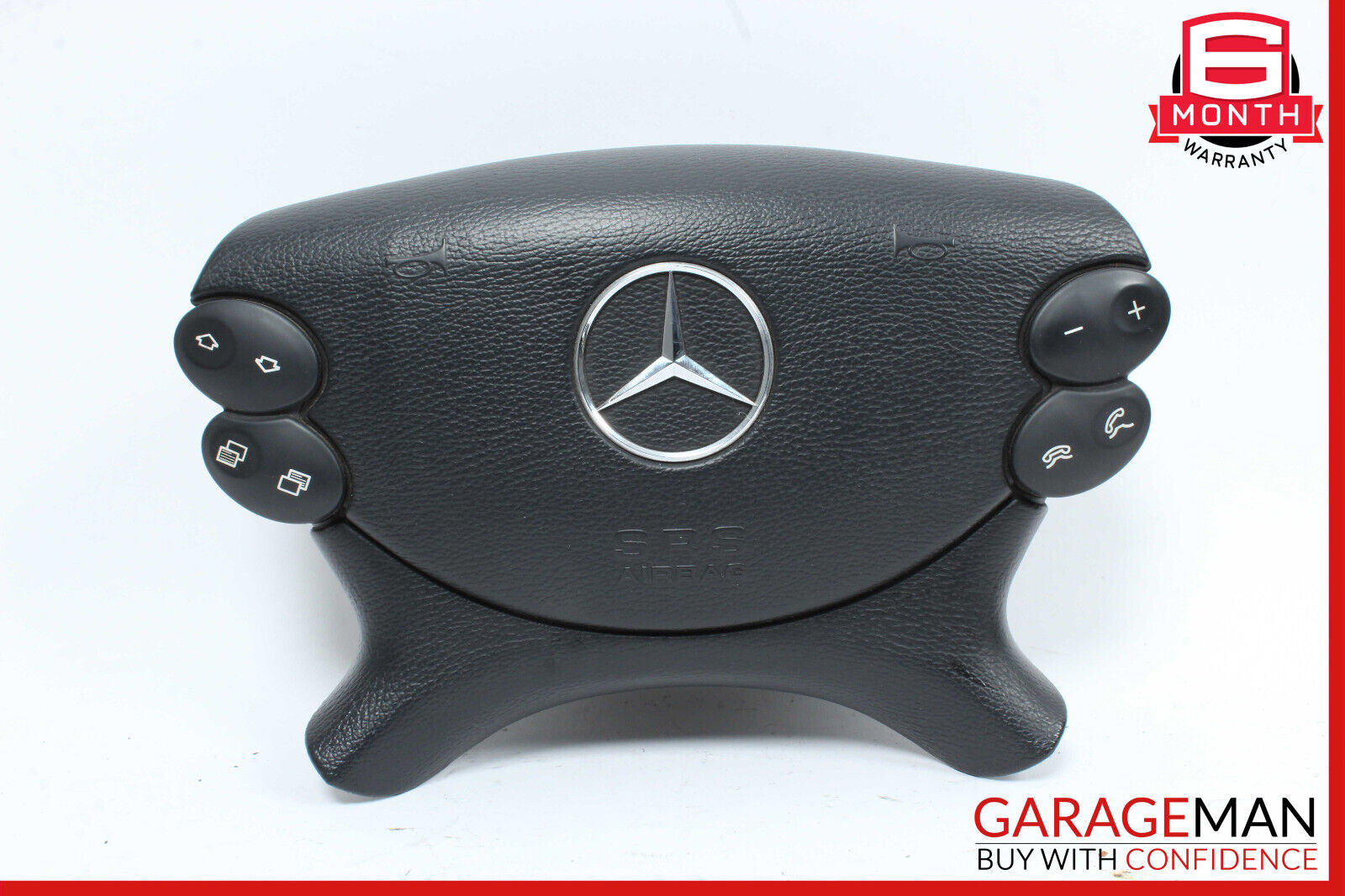 03-12 Mercedes W211 E350 G500 G55 AMG Steering Wheel Airbag Air Bag Black OEM