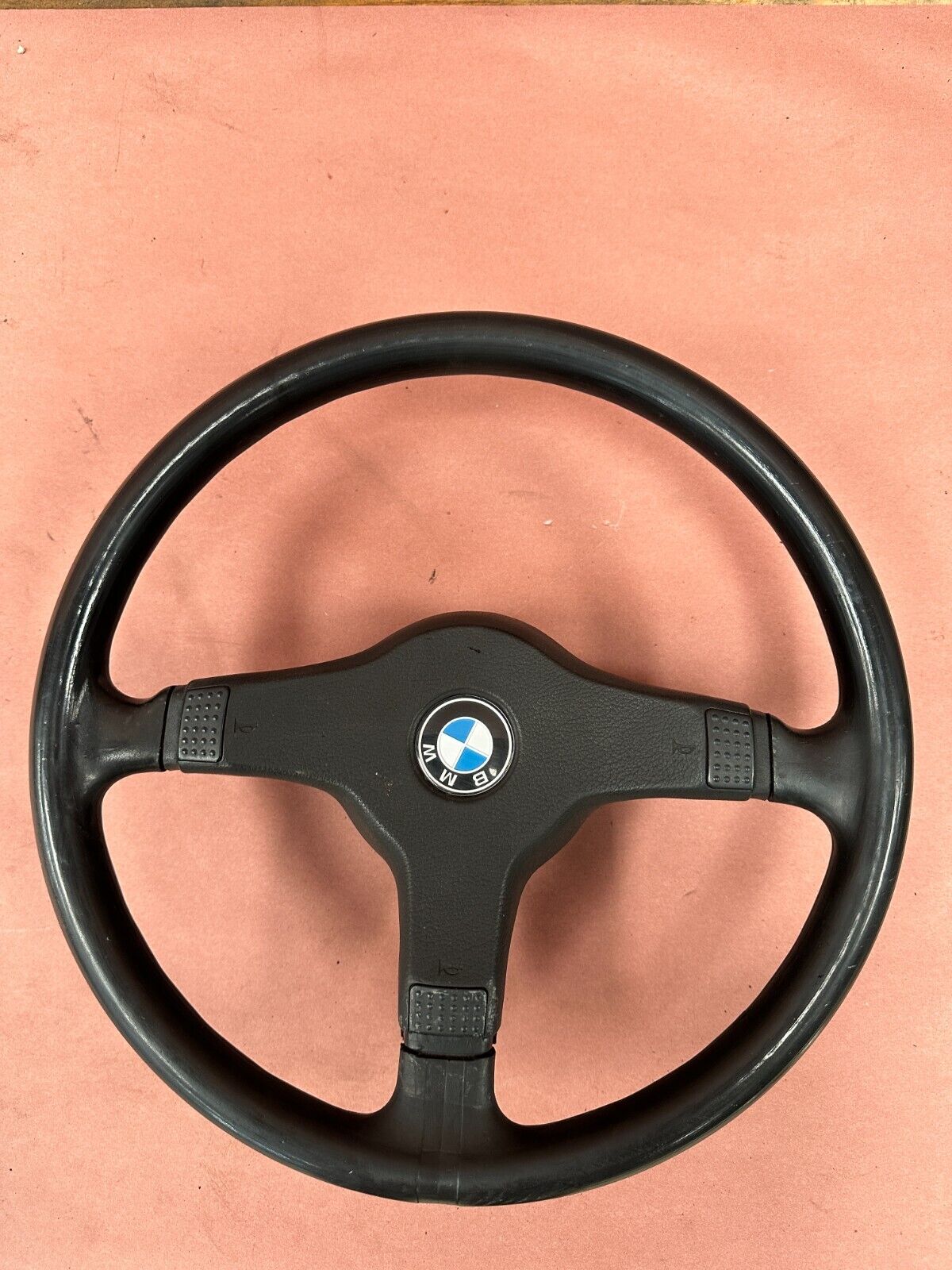 BMW E30 325I M3 320I 325e 325IX M Sport Steering Wheel Black 157K Miles OEM