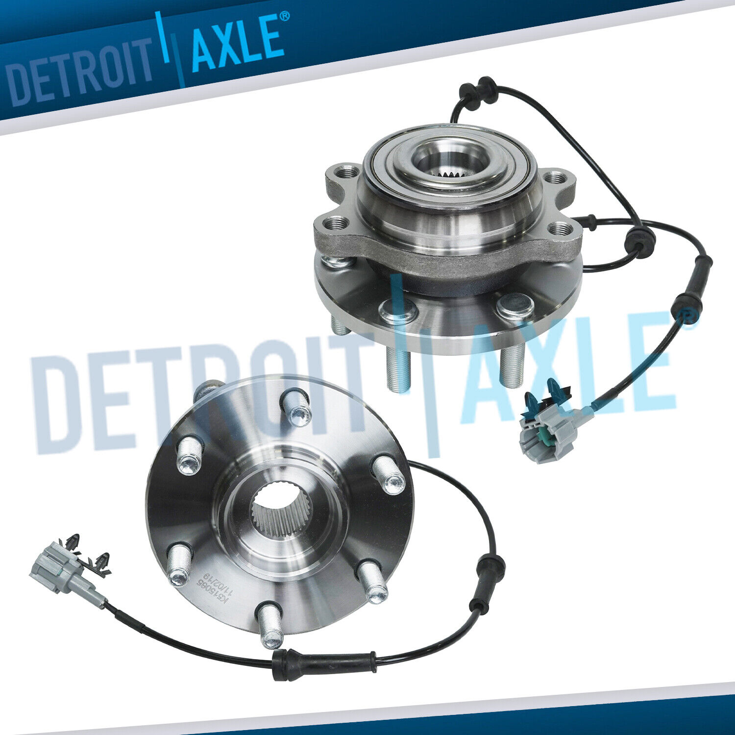 4WD Front Wheel Bearing and Hubs for Nissan Frontier Pathfinder Xterra Equator