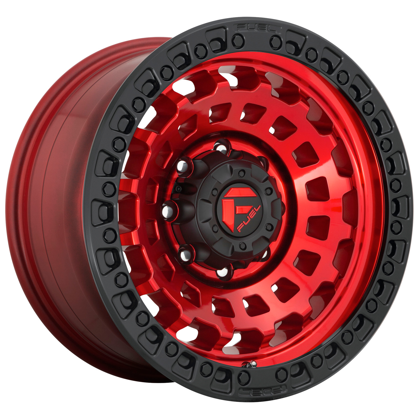 ZEPHYR 17x9 5x127 CANDY RED BLACK BEAD RING (-12mm) D632 D63217907545 Wheel Rim
