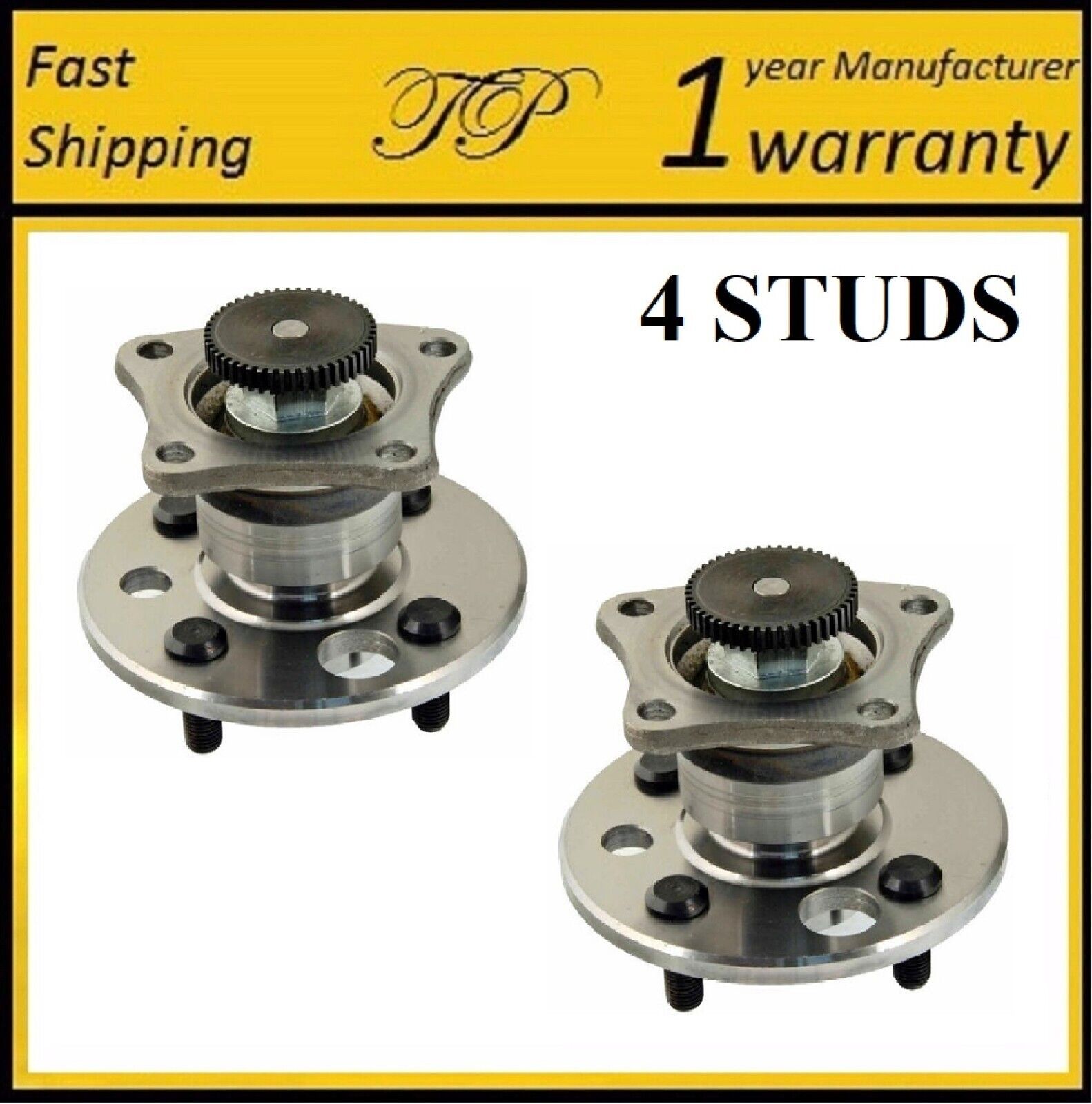 Rear Wheel Hub Bearing Assembly For GEO PRIZM/TOYOTA COROLLA 4-W/ABS 93-95 PAIR