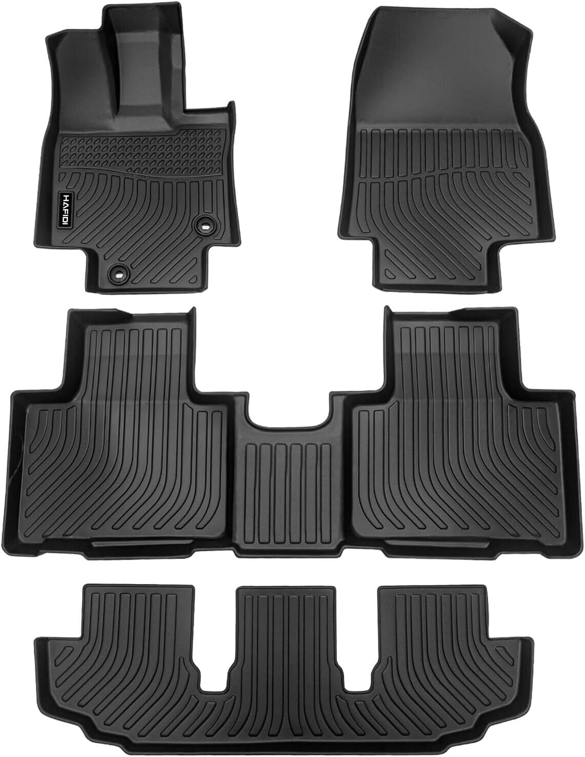 For 2020-2024 Toyota Highlander Floor Mats Liners All Weather Full TPE 1,2,3 Row
