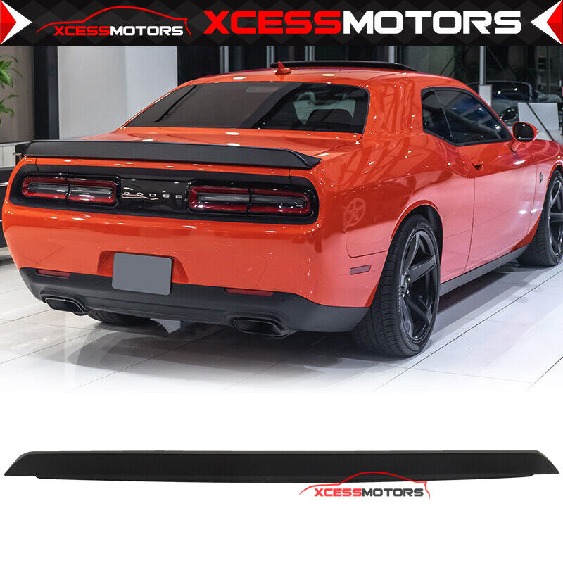 Fits 08-23 Dodge Challenger OE Style Rear Trunk Spoiler Wing Lip Unpainted ABS