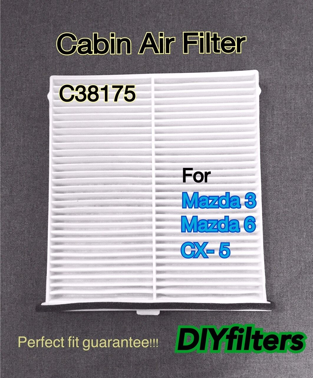 C38175 Cabin Air Filter For Mazda CX-5 Mazda3 Mazda6 2014-2021 US Seller