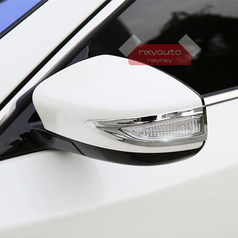 New 2pcs Chrome Door Mirror Signal Light Trim For Nissan Altima 2013 2014 2015