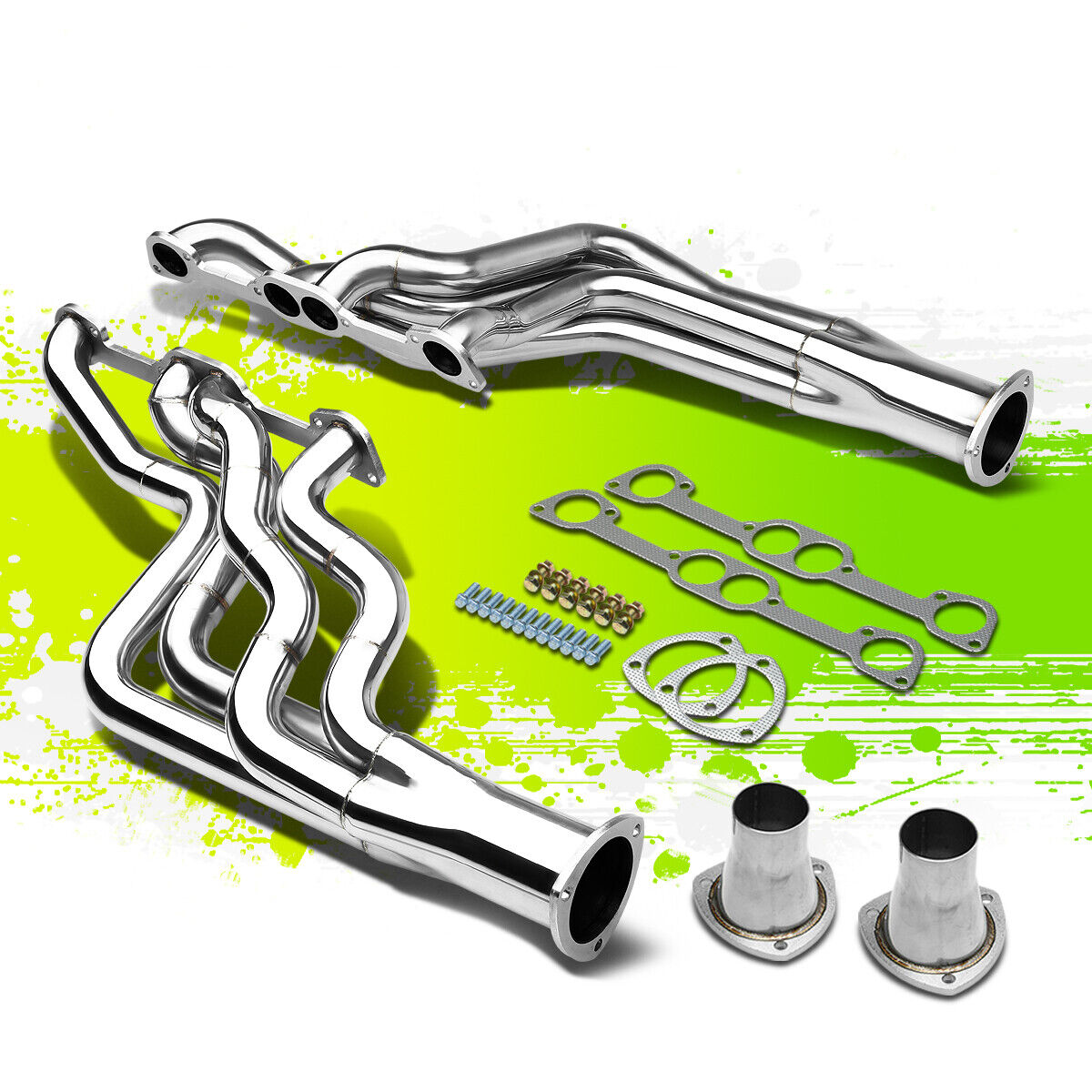 FOR 64-79 GTO/LE MANS 326-455 STAINLESS LONG TUBE RACING HEADER MANIFOLD EXHAUST
