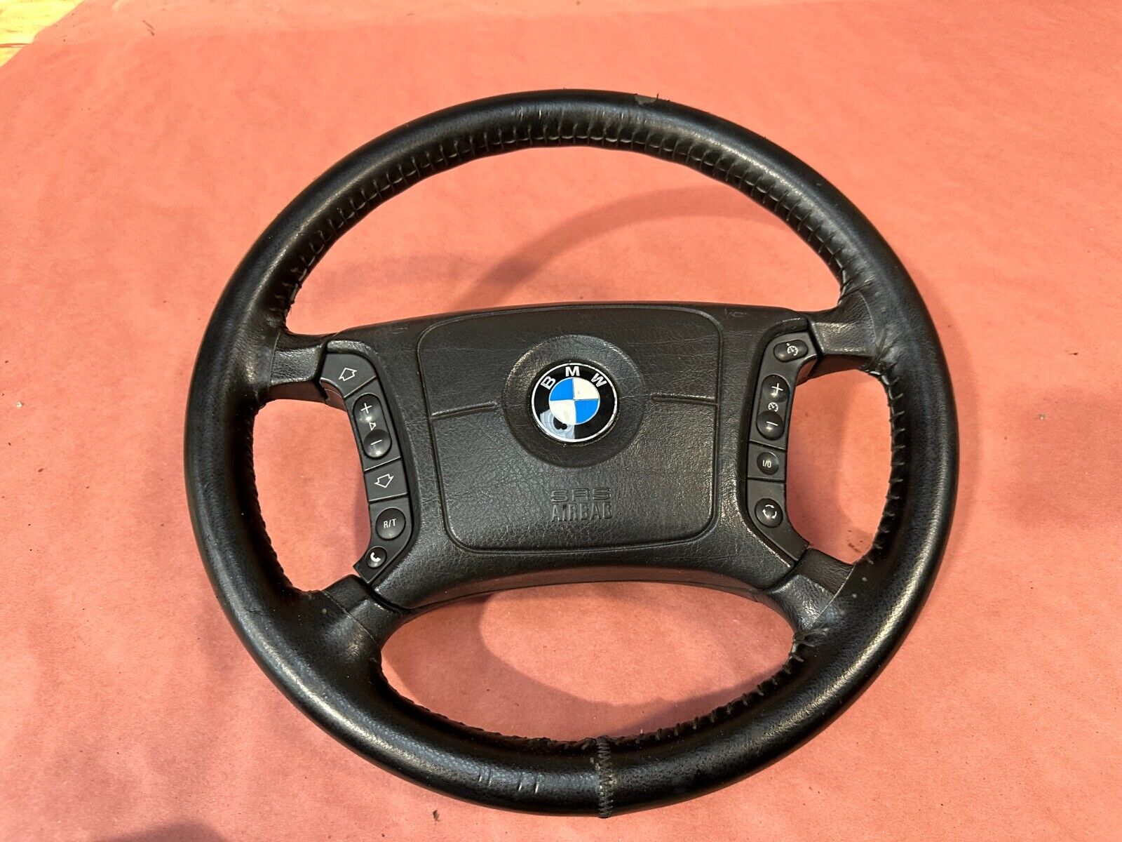 Leather Steering Wheel BMW E38 740I 740IL 750IL E39 525I 530I 540I OEM 129K