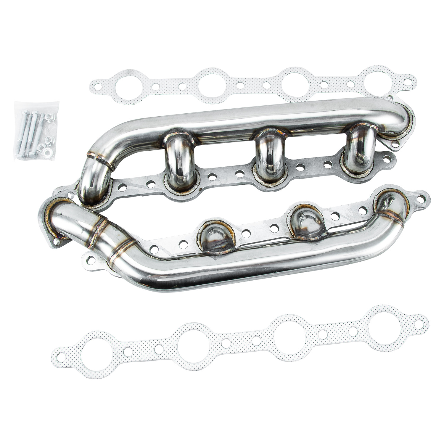 Stainless Steel Headers Manifolds For 1999-2003 2002 Ford F250 F350 F450 7.3L