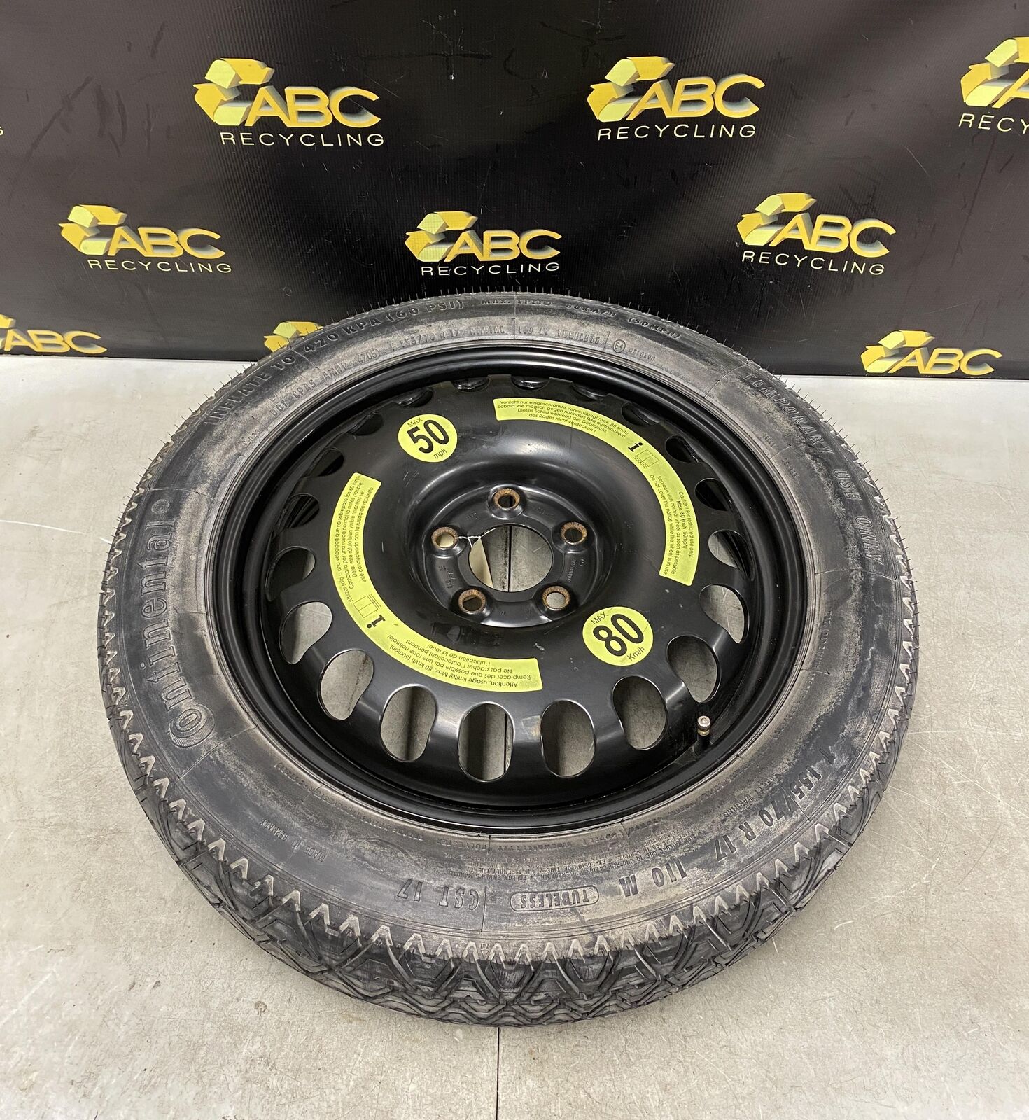 2006-2007 Mercedes CLS500 Compact Spare Wheel Tire 17x8 MERCEDES CLS 06 07 OEM