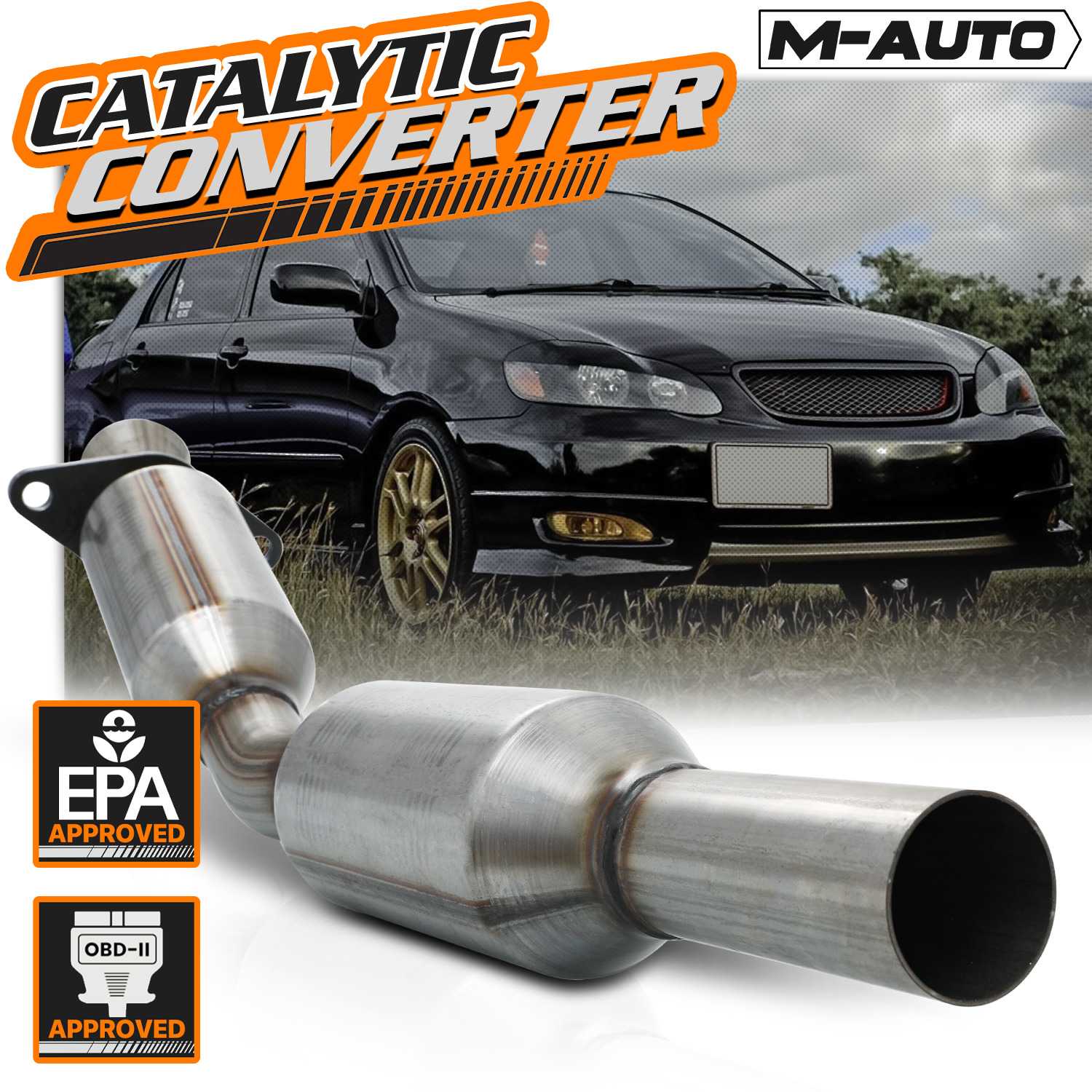 Catalytic Converter Exhaust Down Pipe For 2001-2006 Vibe/Corolla/Matrix 1.8 I4
