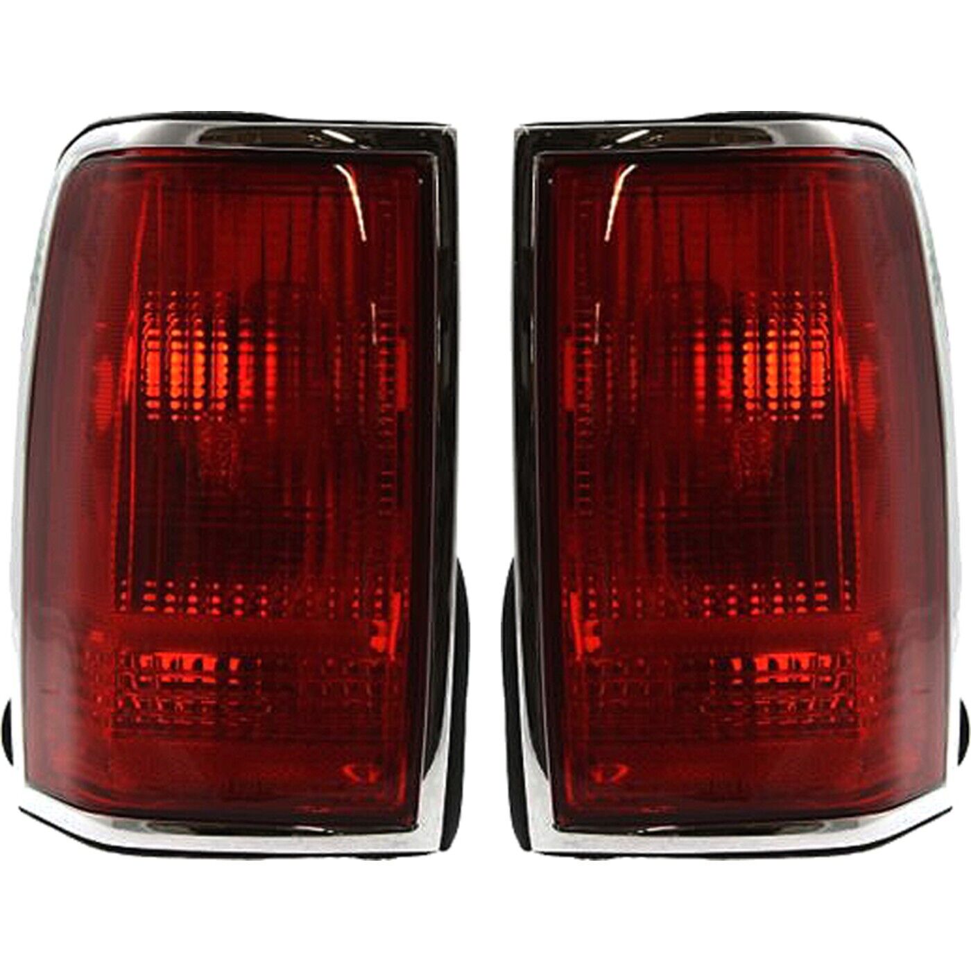 Set of 2 Tail Light For 91-97 Lincoln Town Car LH & RH Red Lens