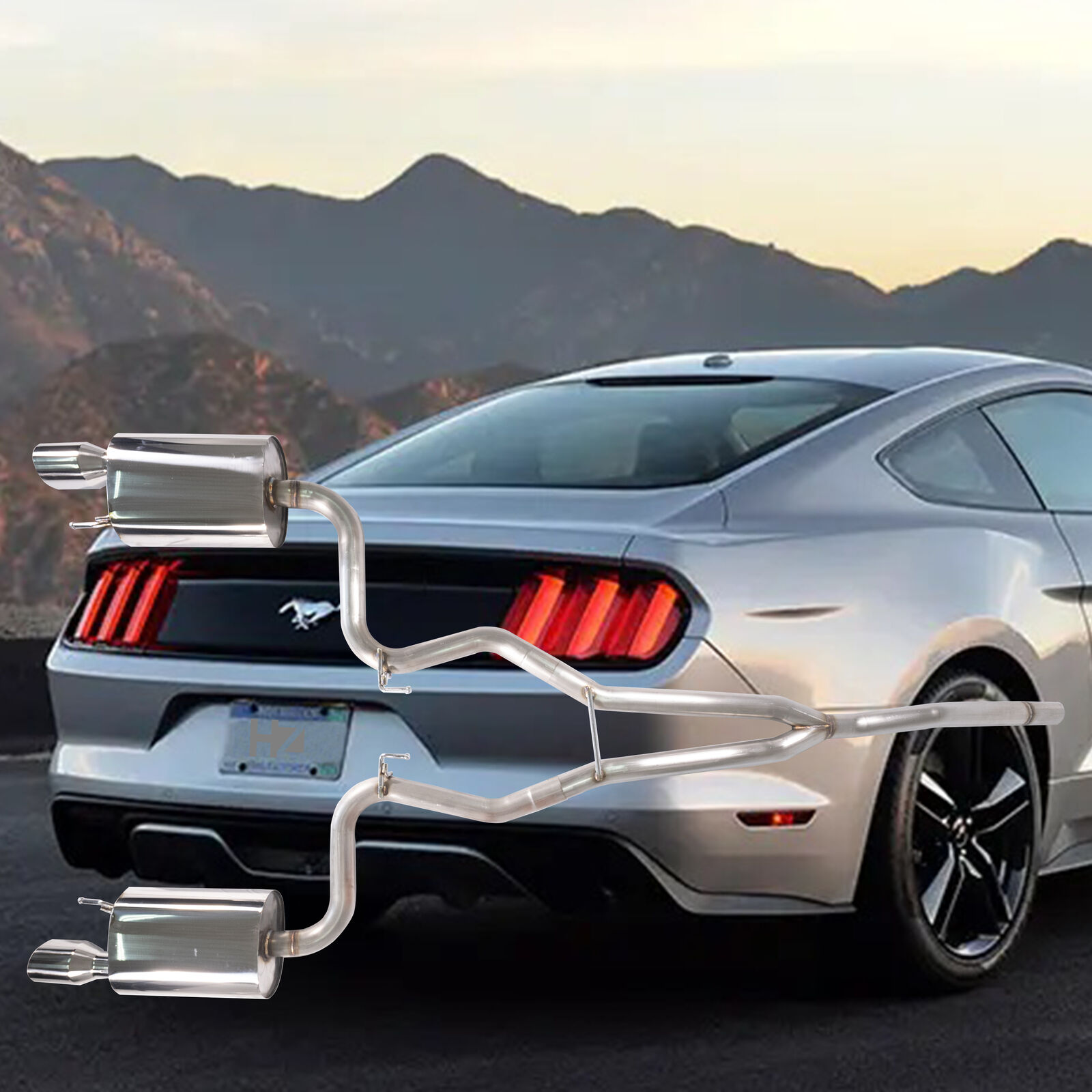 Catback Exhaust For 2015-2022 Ford Mustang 2.3L Ecoboost Stainless Steel