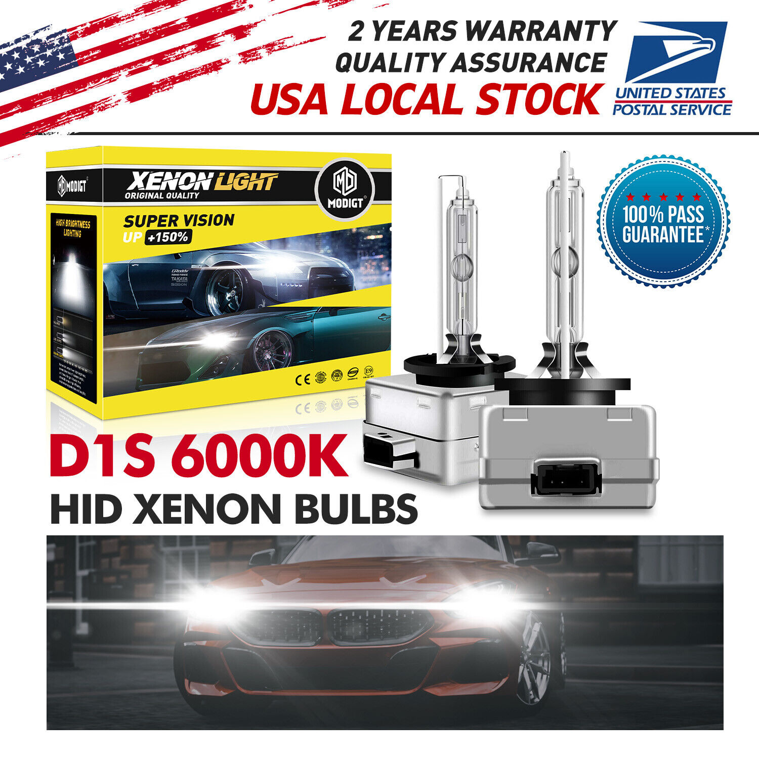 2XD1S 6000K Cold White Xenon Bulb Low or High Beam For 2008-2016 BMW X3 X5 X6