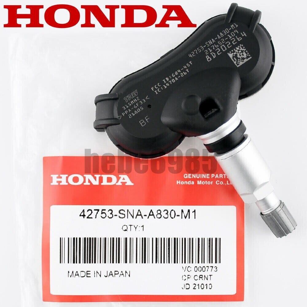 1x OEM TPMS Tire Pressure Sensor For Honda CRZ Insight Odyssey 42753-SNA-A830-M1