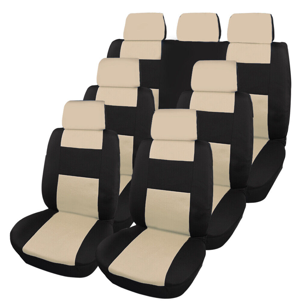Auto Seat Covers for Car Truck SUV Van Front Rear Full Set Universal Compatible