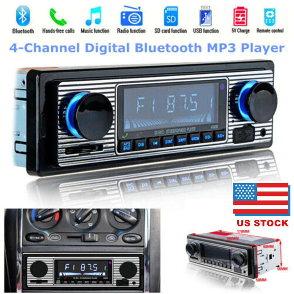 4-Channel Digital Bluetooth Audio USB/FM/WMA/MP3/WAV Radio Stereo Music Player