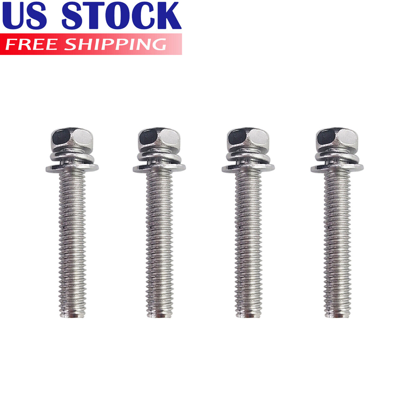 Pack of 4 Engine Air Filter Box Cover Screw Bolts Lid Bolt 5x28 For Honda Accord