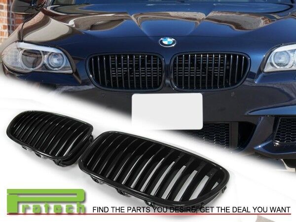 2011-2015 BMW 528i 535i 550i Sedan F10 model Gloss Black Front Kidney Grille