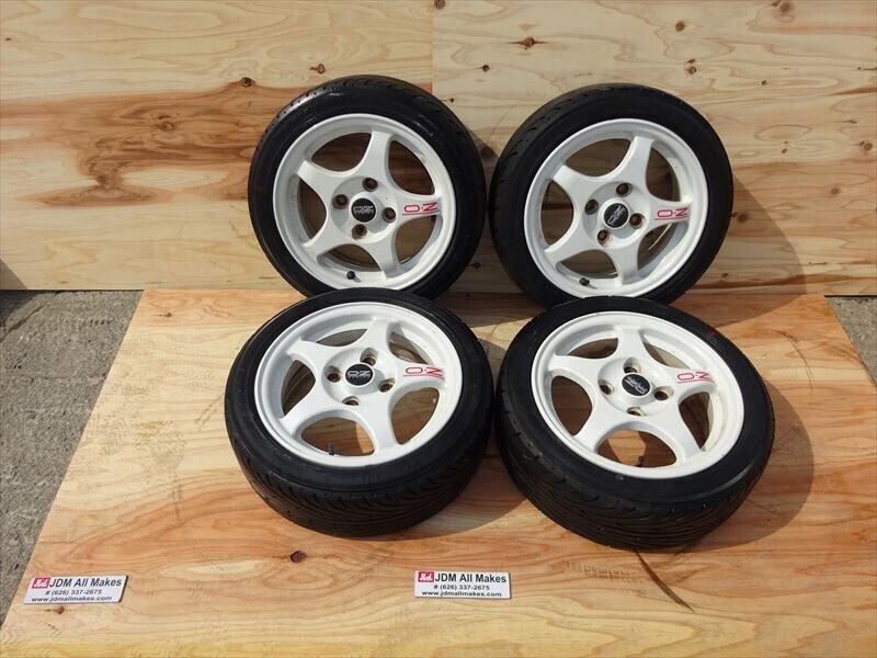 OZ Racing Mitsubishi Lancer Evo 3 J15/165/60 +46 114.3 ENKEI Wheels Tires Set