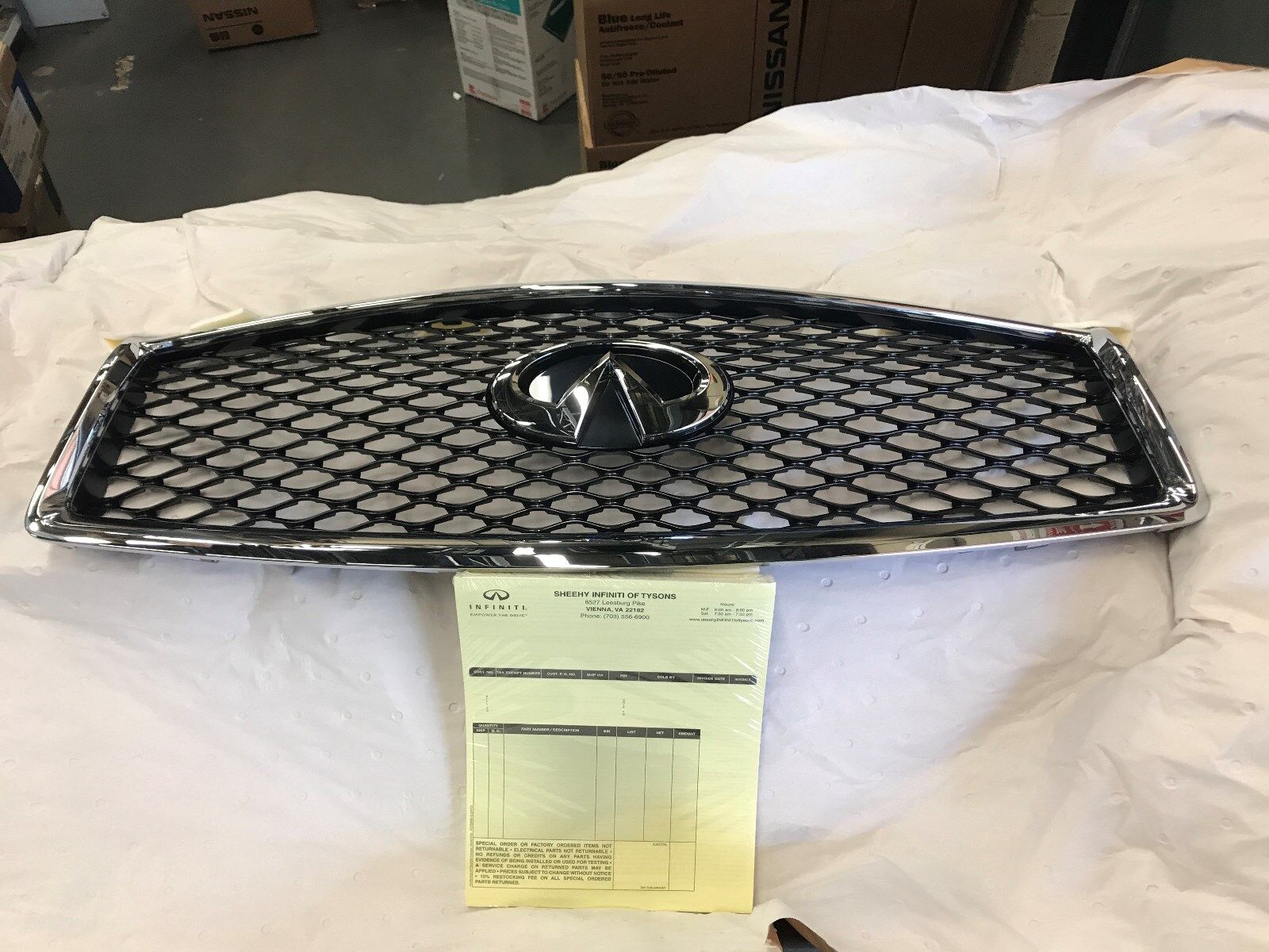 INFINITI 2014-2016 Q50 GENUINE OEM FRONT GRILLE - 623104HB1B IN STOCK AND READY