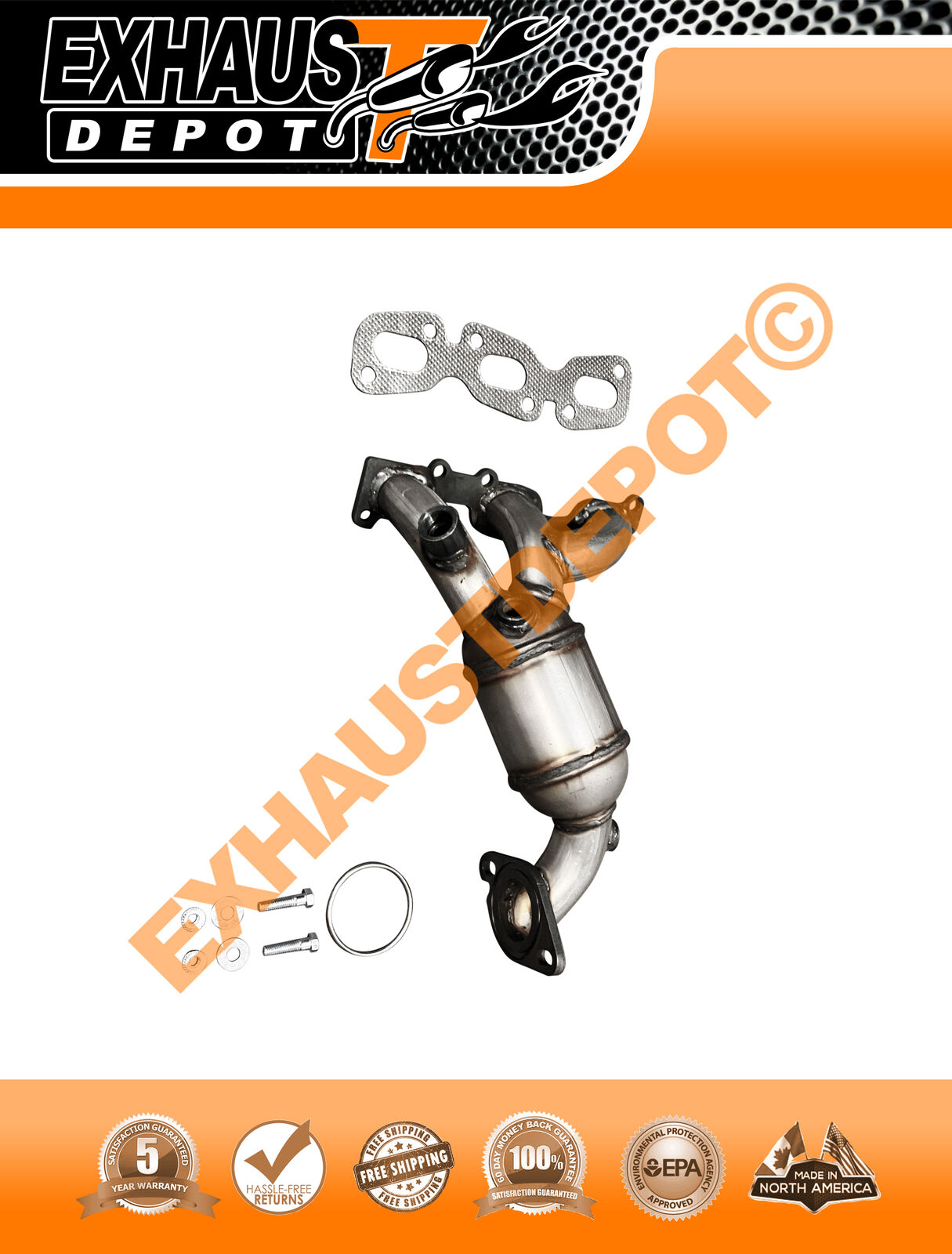 Manifold Catalytic Converter for Lincoln Zephyr 3.0L 2006 Rear Front Wheel Drive