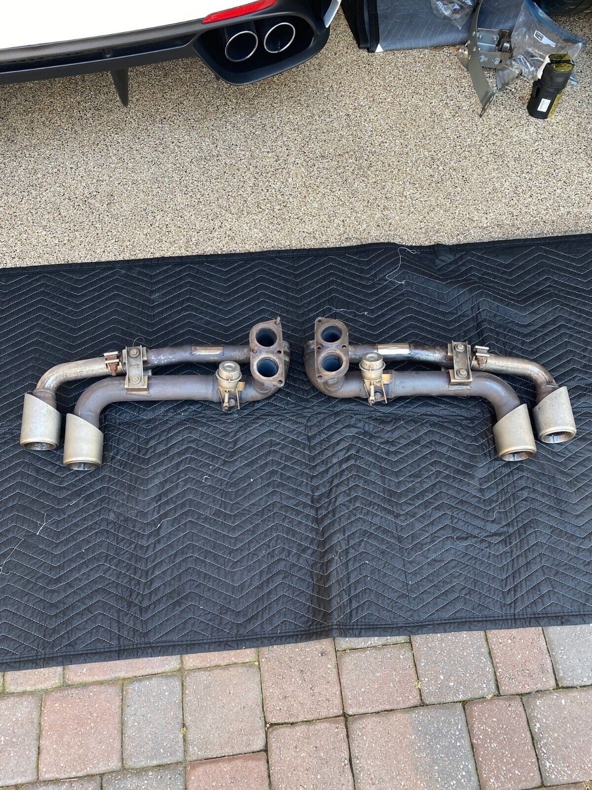 2007 Ferrari F430 OEM Exhaust Tail Pipes / Tips - Great Shape - OWN IT