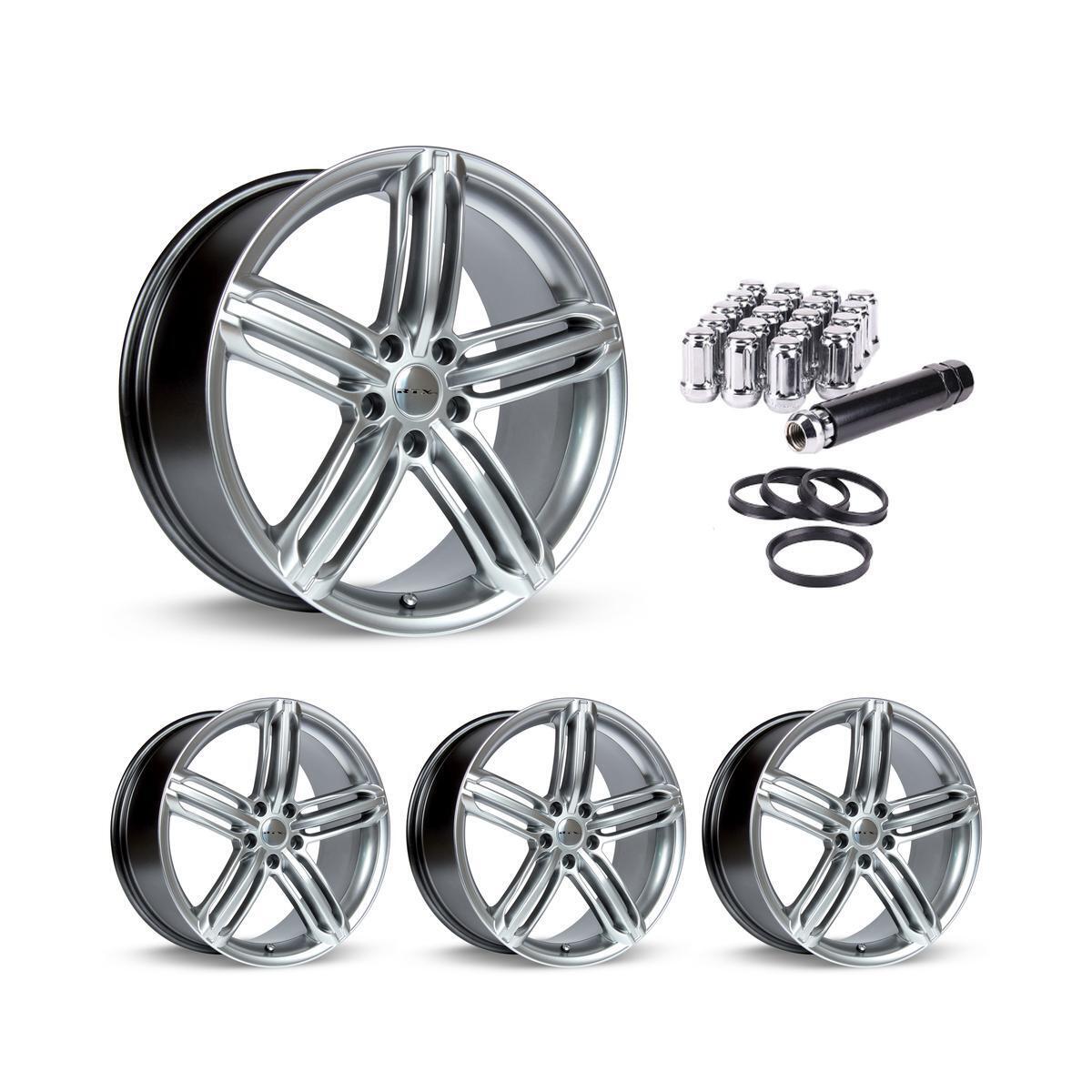 Wheel Rims Set with Chrome Lug Nuts Kit for 01-05 Audi Allroad Quattro P871237 1