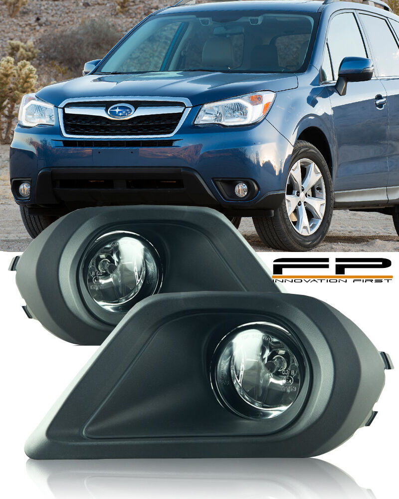 For 2014-2016 Subaru Forester 2.5i Fog Lights Clear Complete Kit Switch+Harness