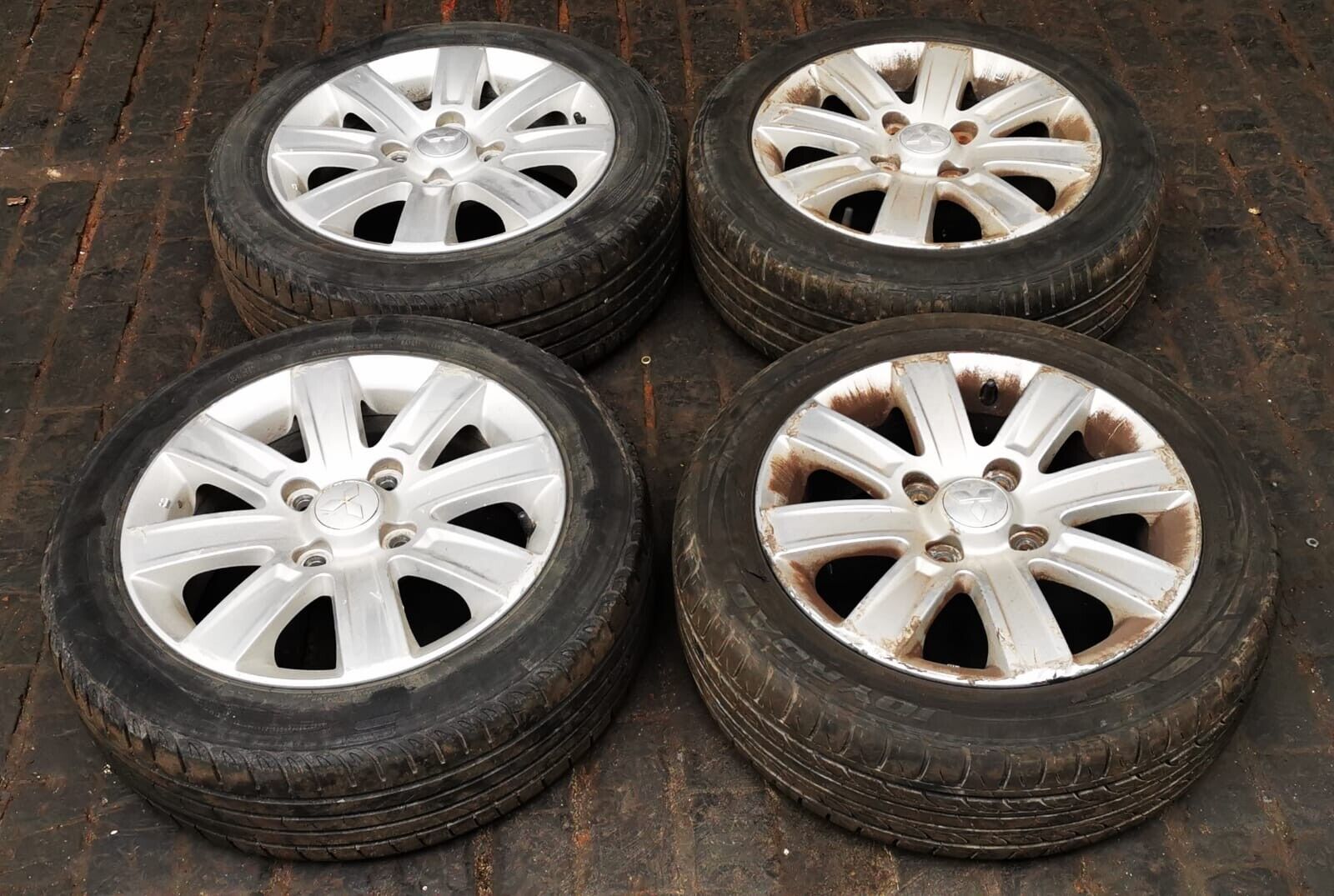 MITSUBISHI COLT 09-10-11-12-13 15INCH FULL SET OF ALLOY WHEELS WITH TYRES