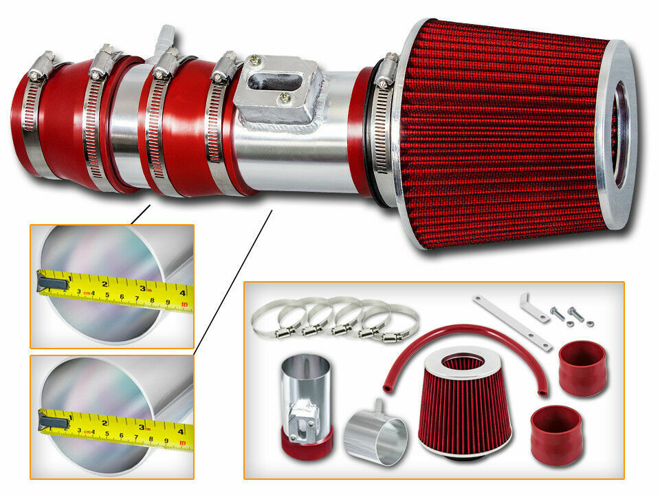 BCP RED For 08-12 Accord & CrossTour 3.5 V6 TL Racing Air Intake Kit +Filter