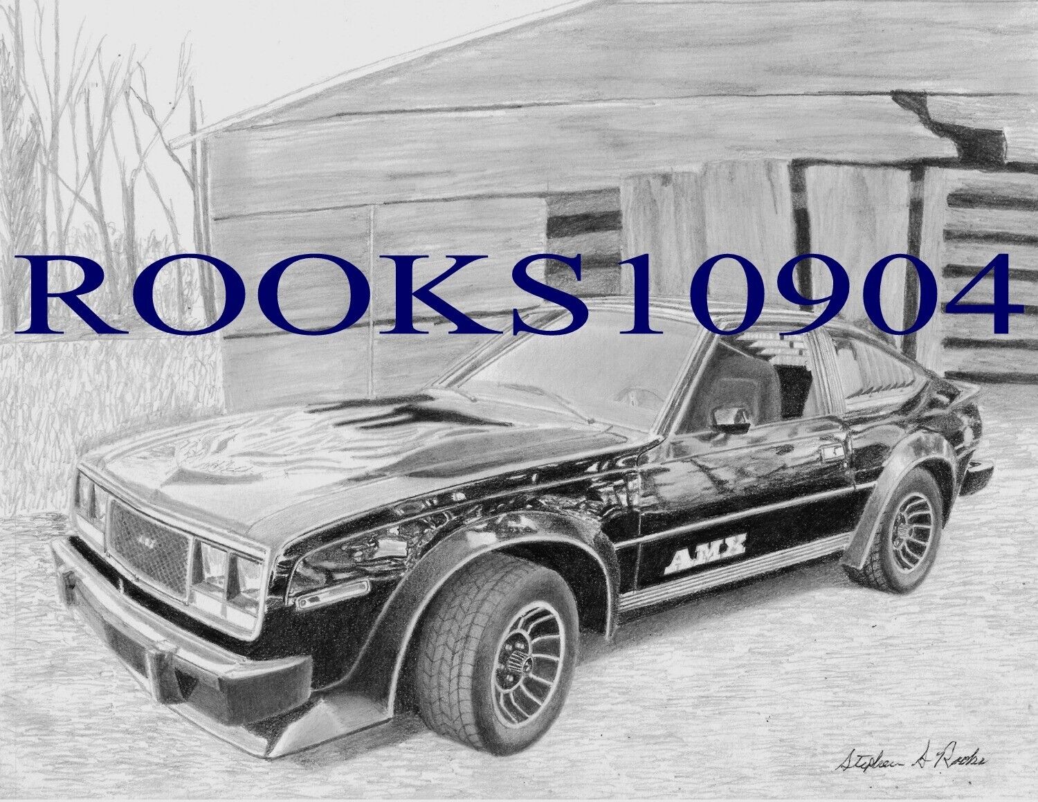 1979 AMC AMX CLASSIC CAR ART PRINT