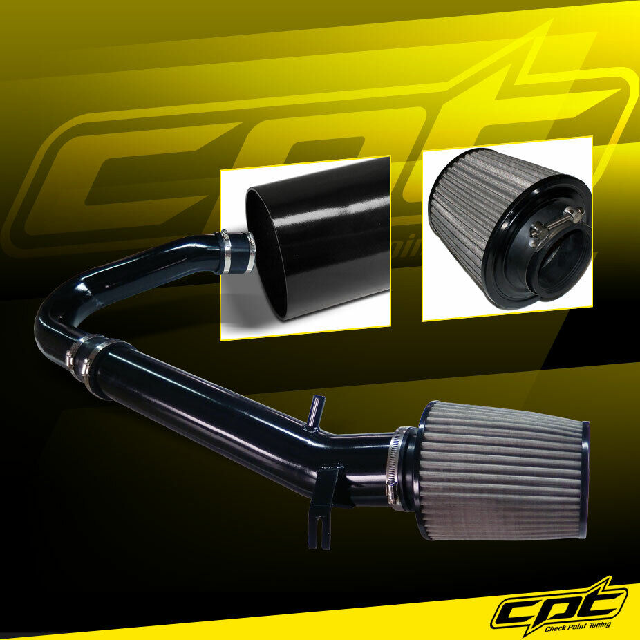 For 11-20 Dodge Charger/Challenger 3.6L Black Cold Air Intake + Stainless Filter