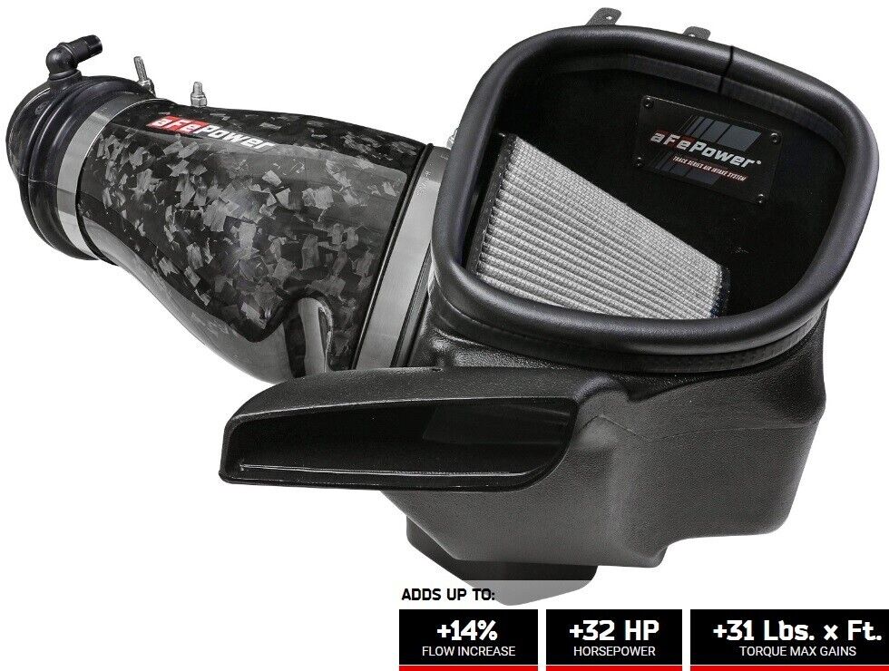 aFe Track Series Forged Carbon Cold Air Intake 2018-21 Grand Cherokee Trackhawk