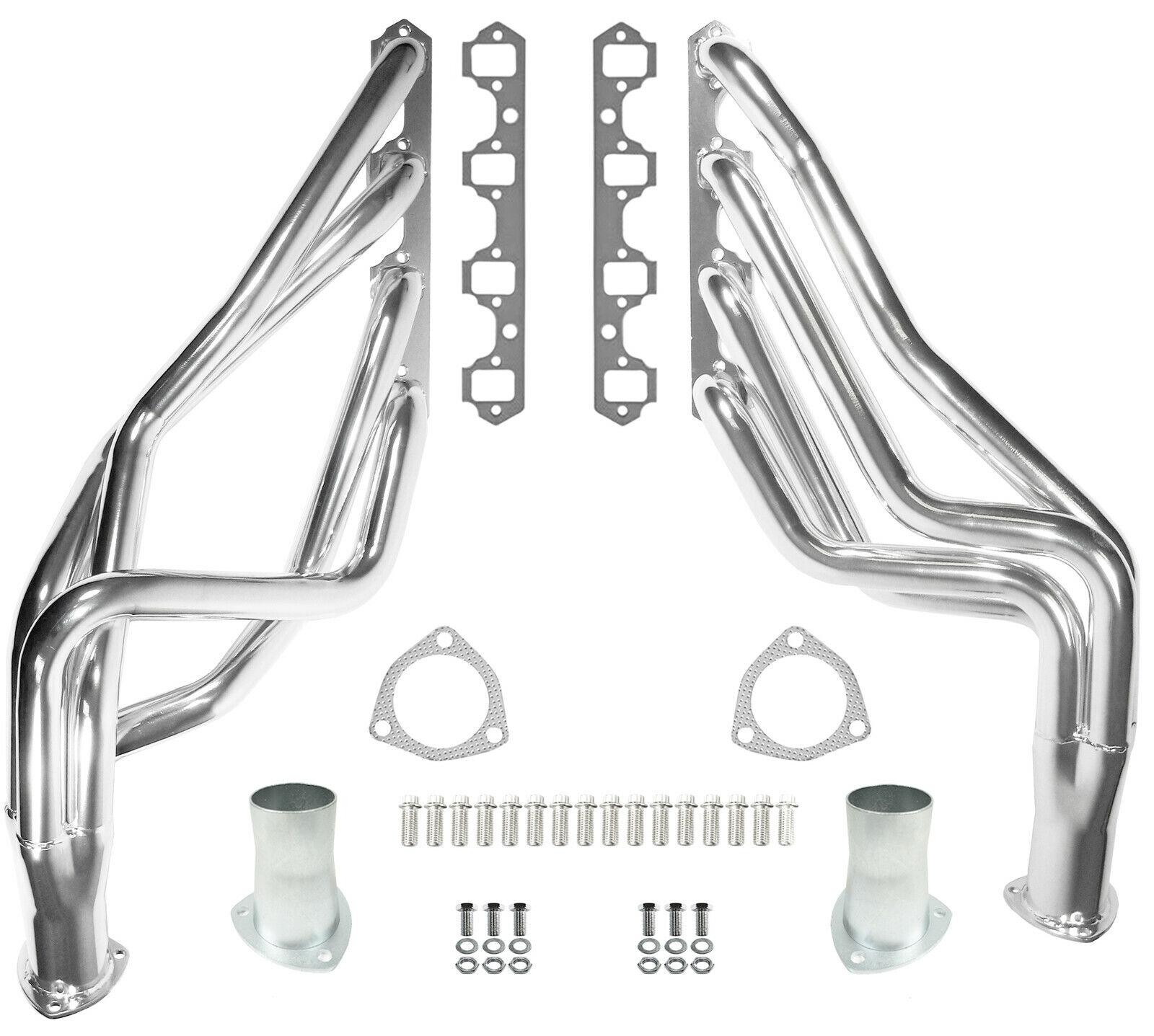 SOUTHWEST SPEED LONG TUBE HEADERS,260-302W,SBF,CHROME,FITS 64-73 MUSTANG,COUGAR
