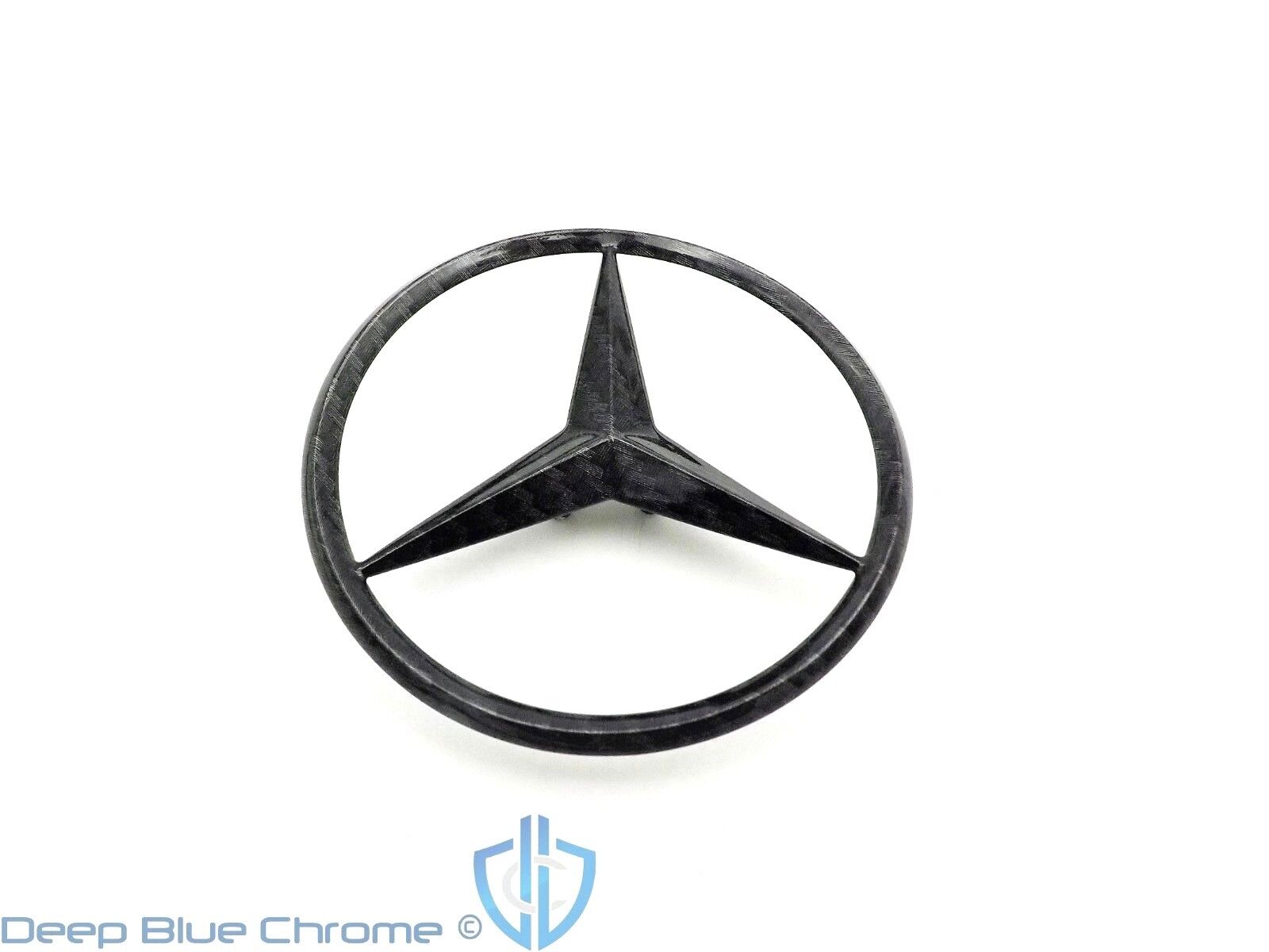 Mercedes C-Class W205 Sedan Black Carbon Fiber Star Emblem Trunk Lid OEM C43 C63