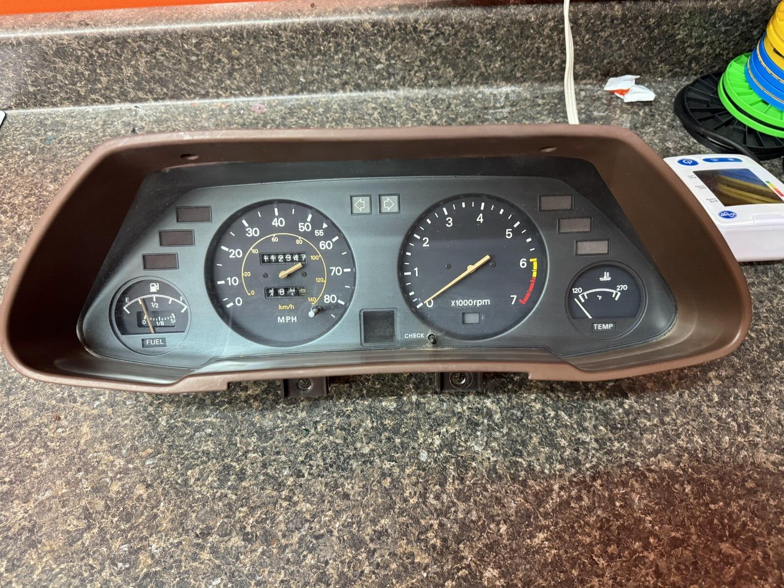 79-83 Datsun 280zx Instrument Cluster Speedometer Odometer Gauge