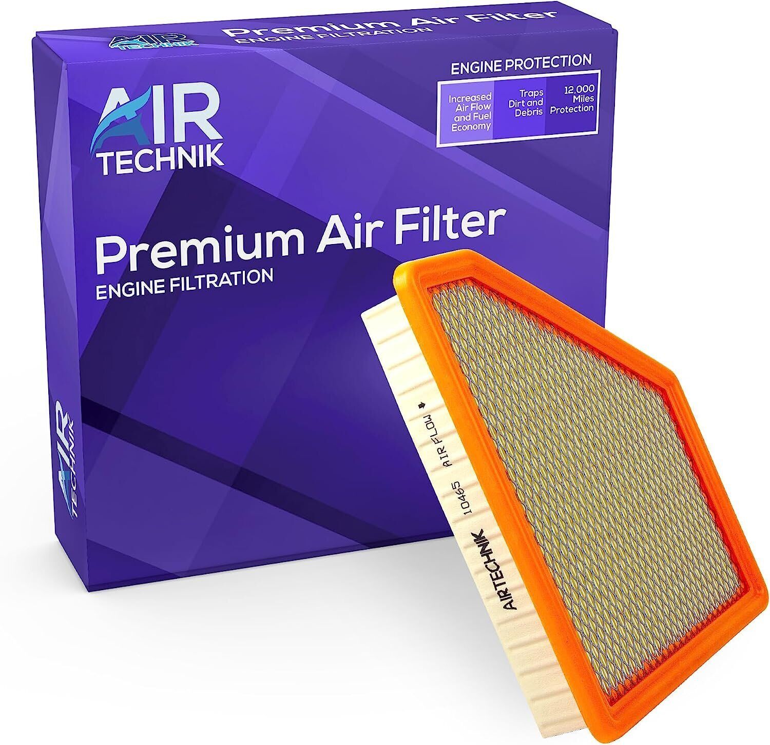 AirTechnik CA10465 Replacement Engine Air Filter | Fits 2010-2017 Chevy...