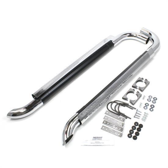 Patriot Exhaust H1070 Chrome Side Pipes w/Mufflers, 70 Inch, PR