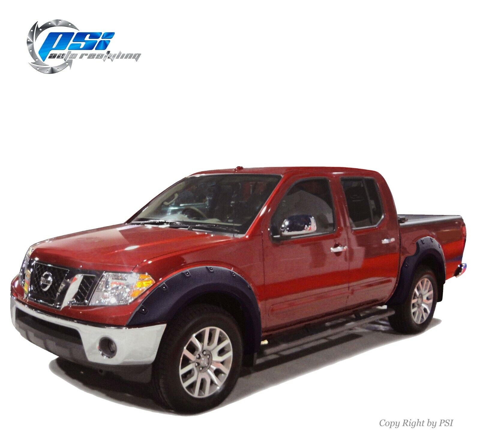 Paintable Pop-Out Bolt Fender Flares Fits Nissan Frontier 06-20 ; 5' Bed Only