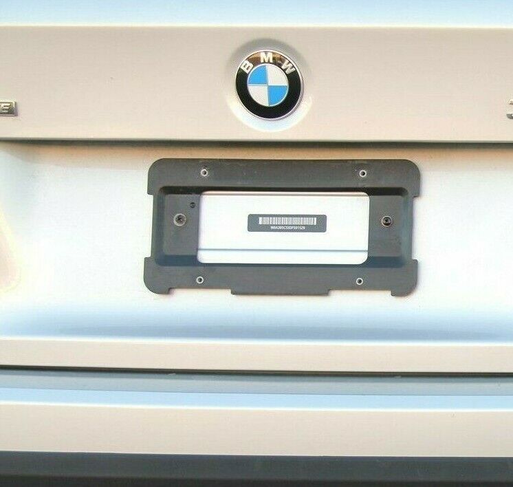 Rear License Plate Mount Frame Tag Holder Bumper Bracket for BMW + 6 Screws New
