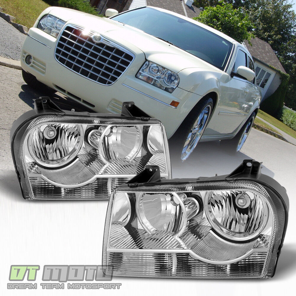 2005-2010 Chrysler 300 Halogen Headlights Headlamps Replacement 05-10 Left+Right