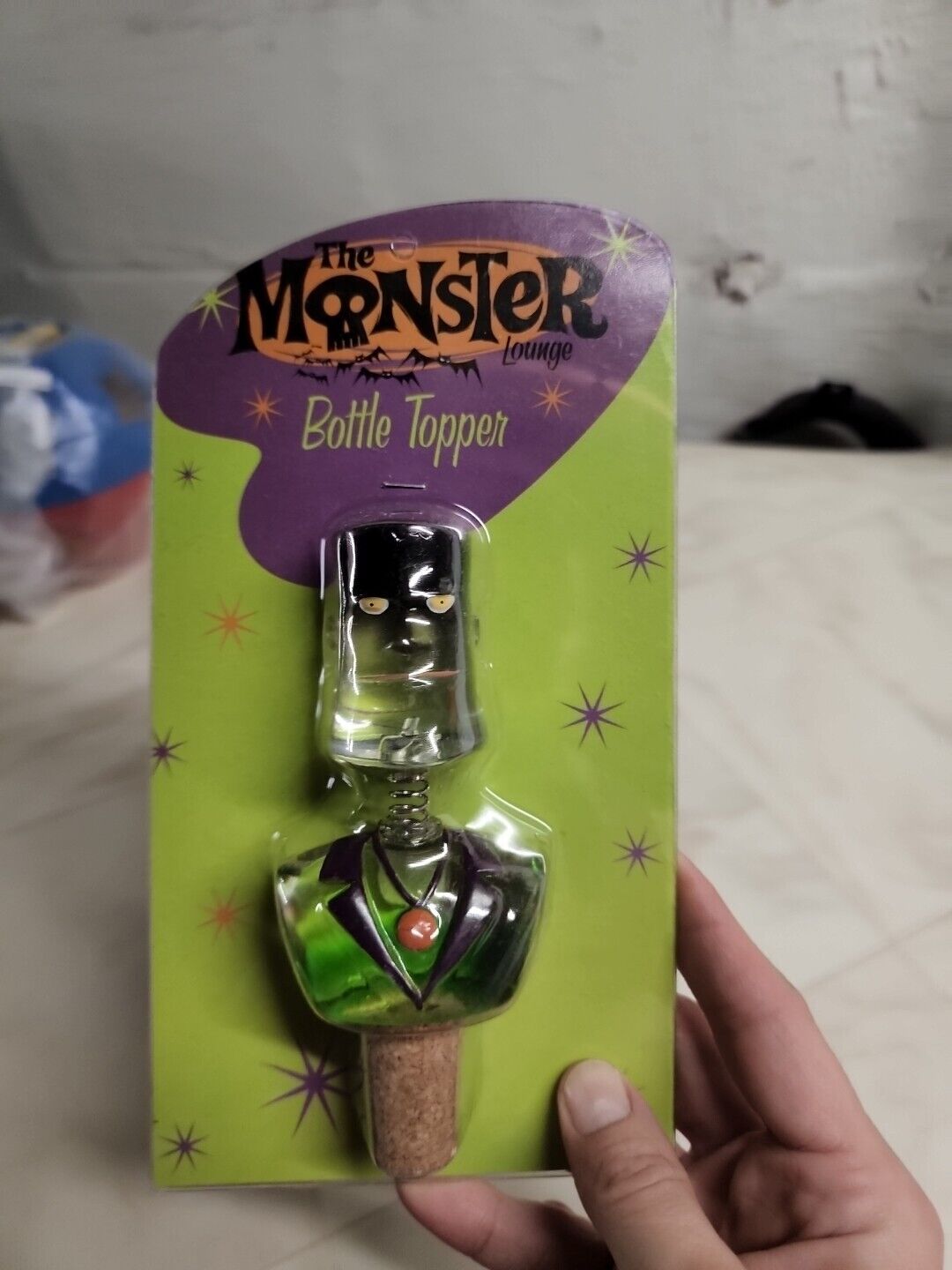 The Monster Lounge Bottle Topper Frankenstein