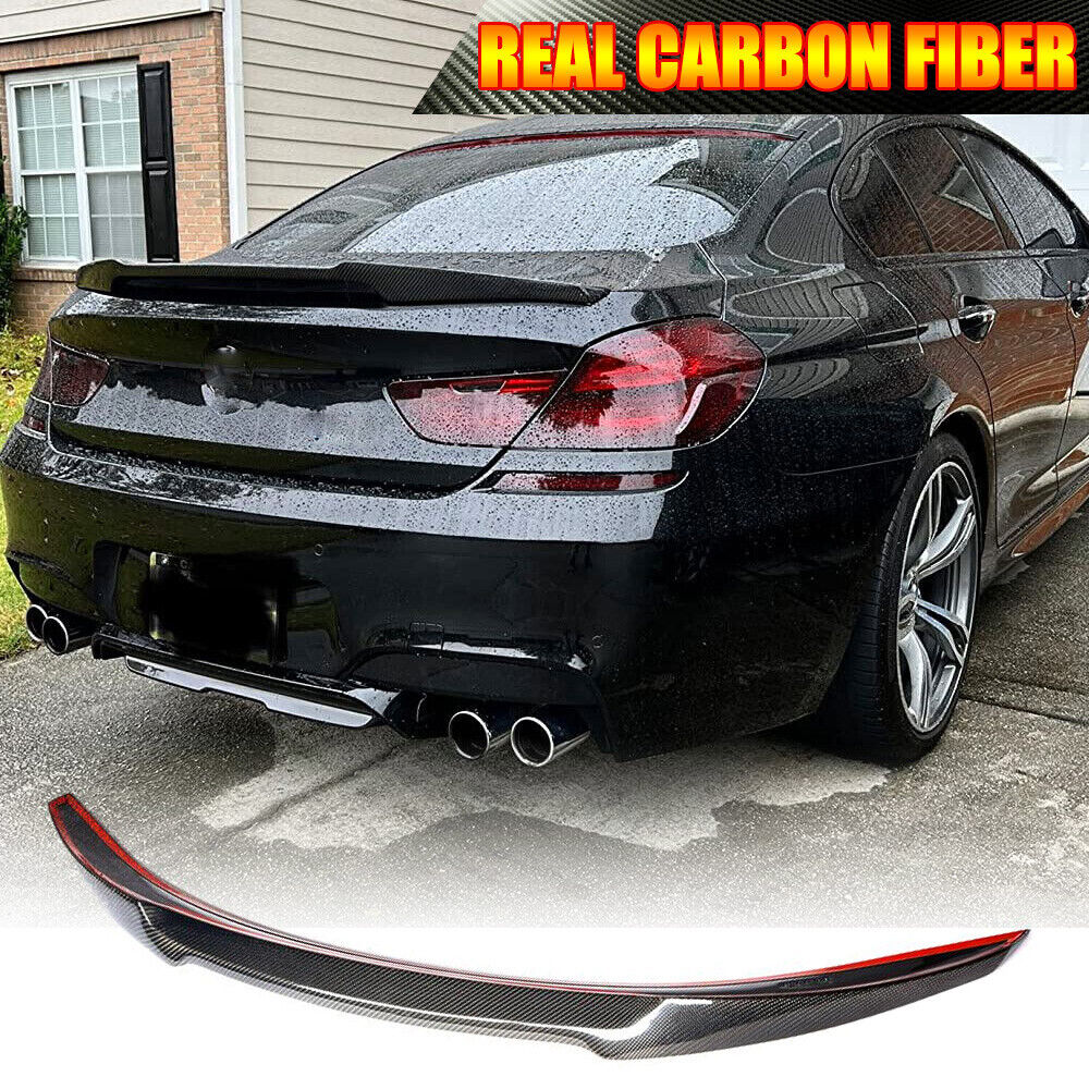 Fits BMW 6Series F06 F13 640i 650i M6 12-18 Rear Spoiler Trunk Wing REAL CARBON 