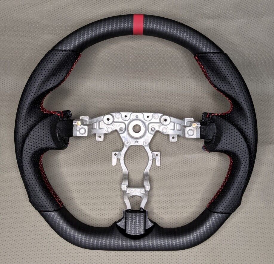 REVESOL Hydro-Dip Carbon Fiber MATTE Steering Wheel for 2009-2020 NISSAN 370Z 
