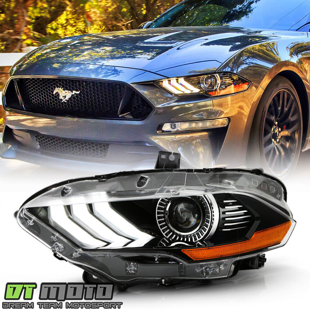 For [Factory LED Projector w/ DRL Headlight] 2018-2020 Ford Mustang Driver Side