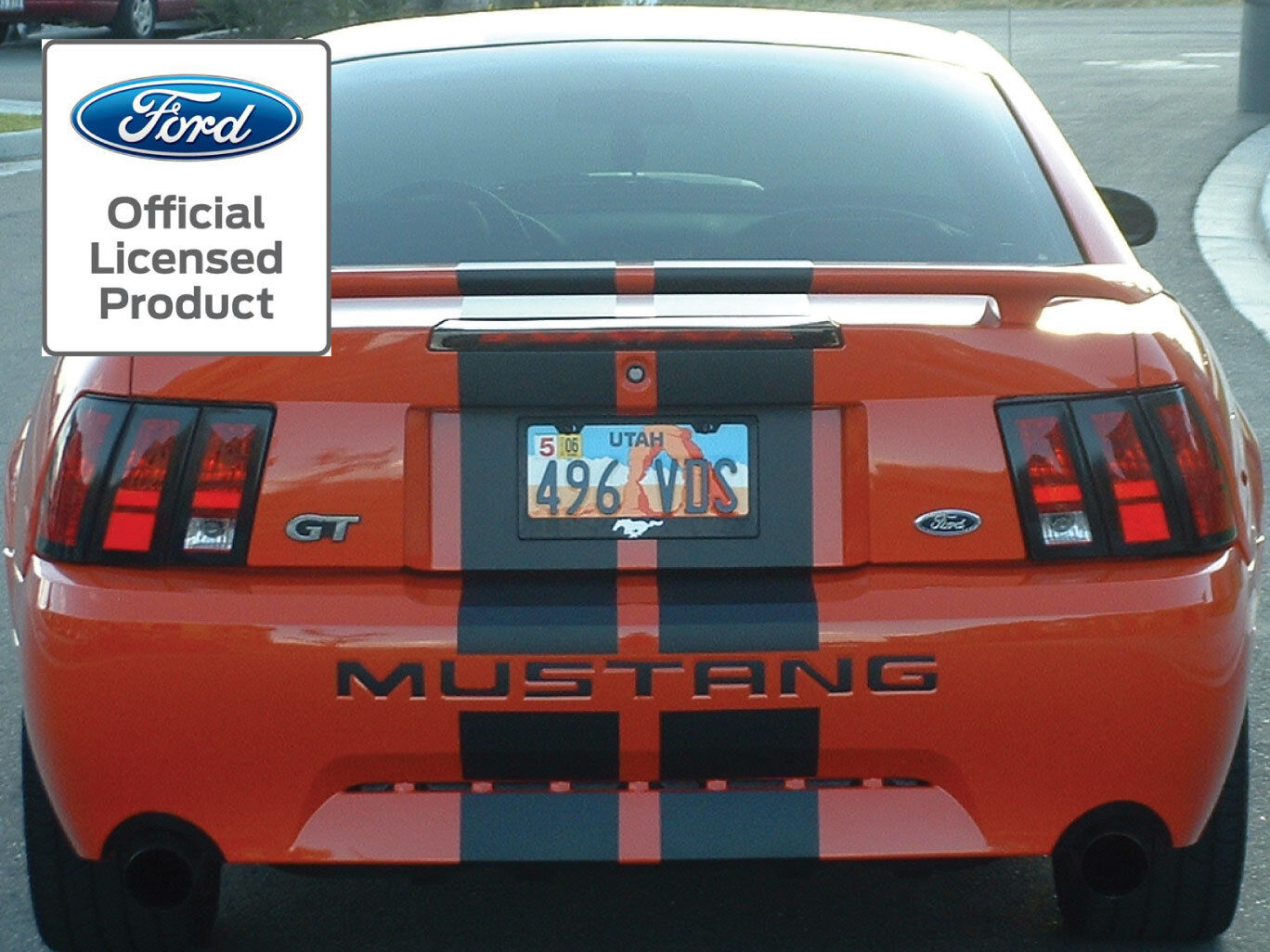 2002 2003 2004 Ford Mustang Letters Rear Bumper Inserts Vinyl Decals Fits 99-04