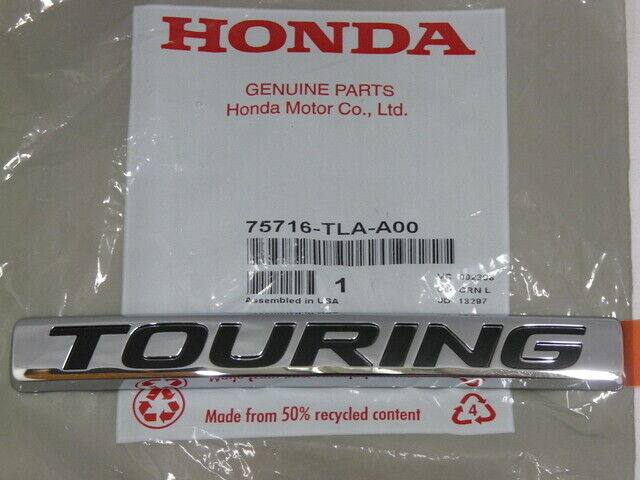 Genuine Honda (Touring) Emblem Nameplate 75716-TLA-A00