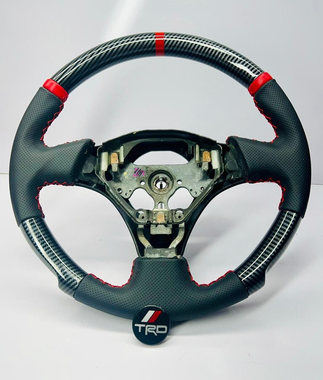 TOYOTA MR2 SPYDER, CELICA, Supra MK4 JZA80 Hydro Dip Carbon Fiber Steering Wheel
