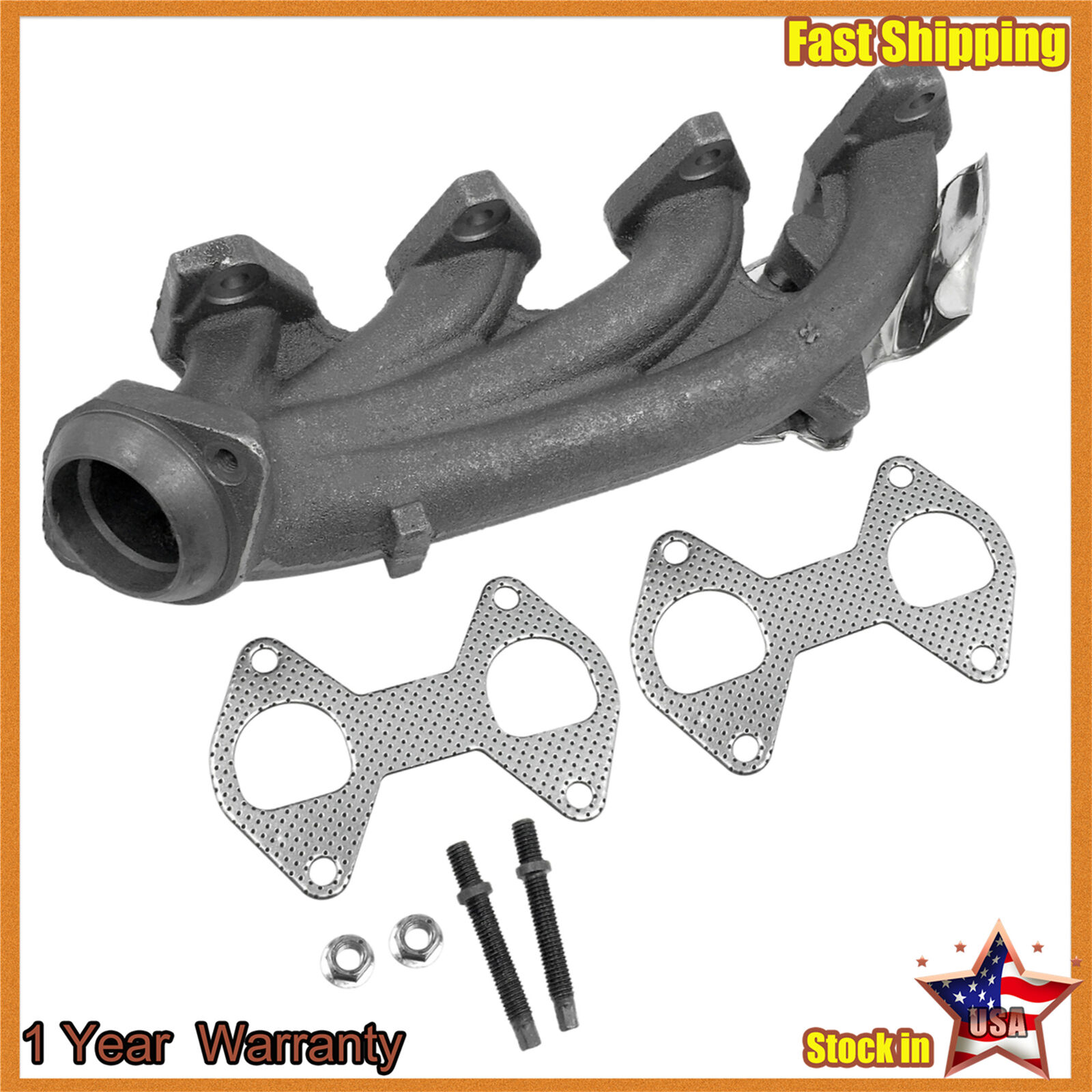 Exhaust Manifold Left Fit 2005-2010 Ford F-250 F-350 Super Duty F-350 674-696