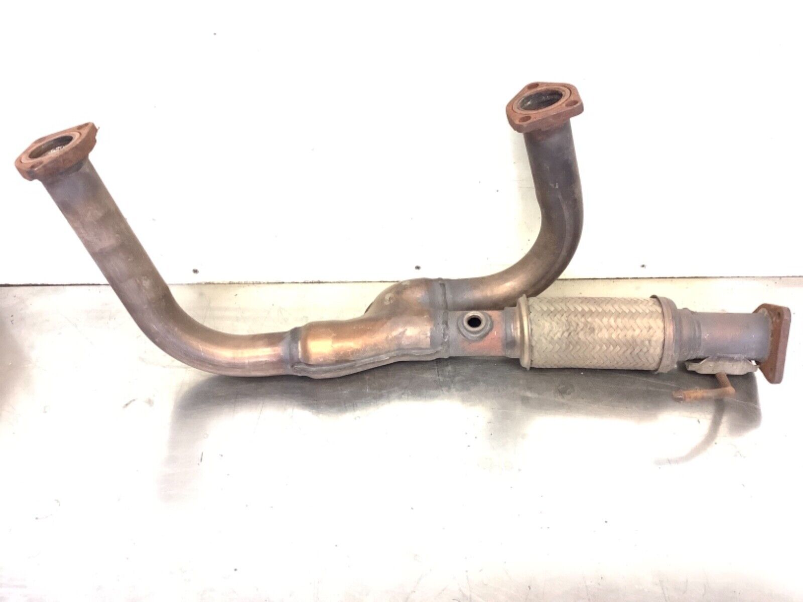 97-99 Acura CL 3.0L Exhaust Pipe “A” Engine Down Tube Double Inlet Used OEM